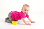 Girl toddler crawling baby 