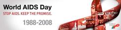 World AIDS Day 2008 logo World AIDS Day 2008