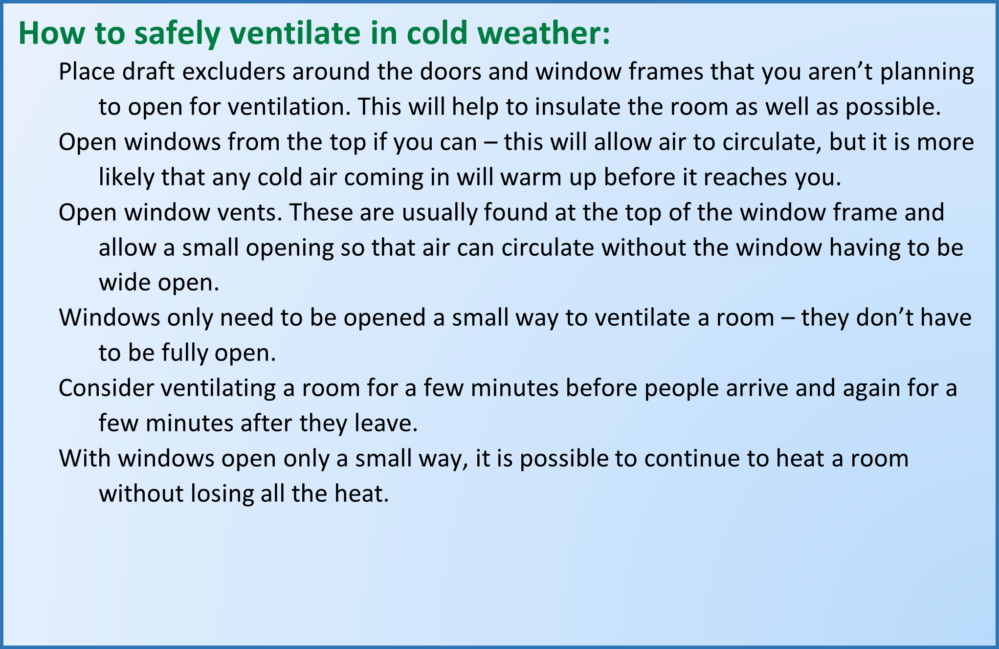 Cold Weather Advice for the General Public - Health Protection ...